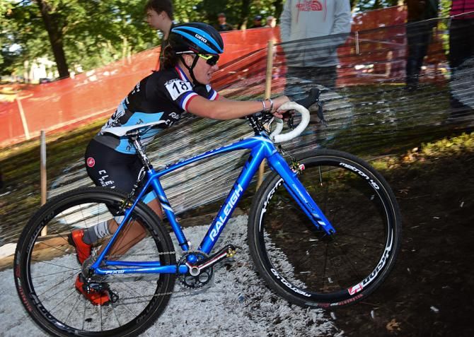Caroline Mani (Raleigh Clement) seemed to be having a better outing in today&rsquo;s dry conditions
