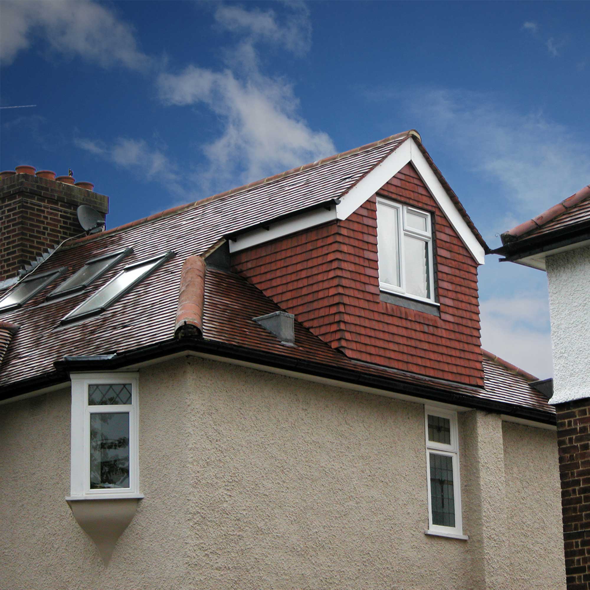 exterior image of hip to gable loft conversion