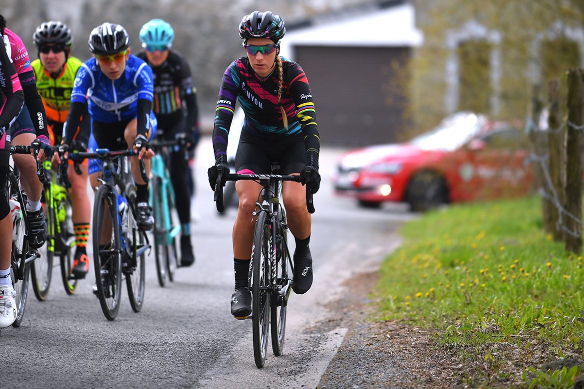 Pauline Ferrand-Prevot in the women's Liege-Bastogne-Liege