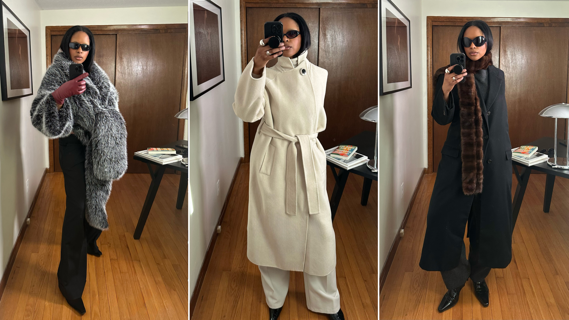 Maya Moore wearing winter accessories