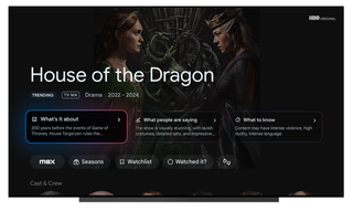 Google TV Streamer interface