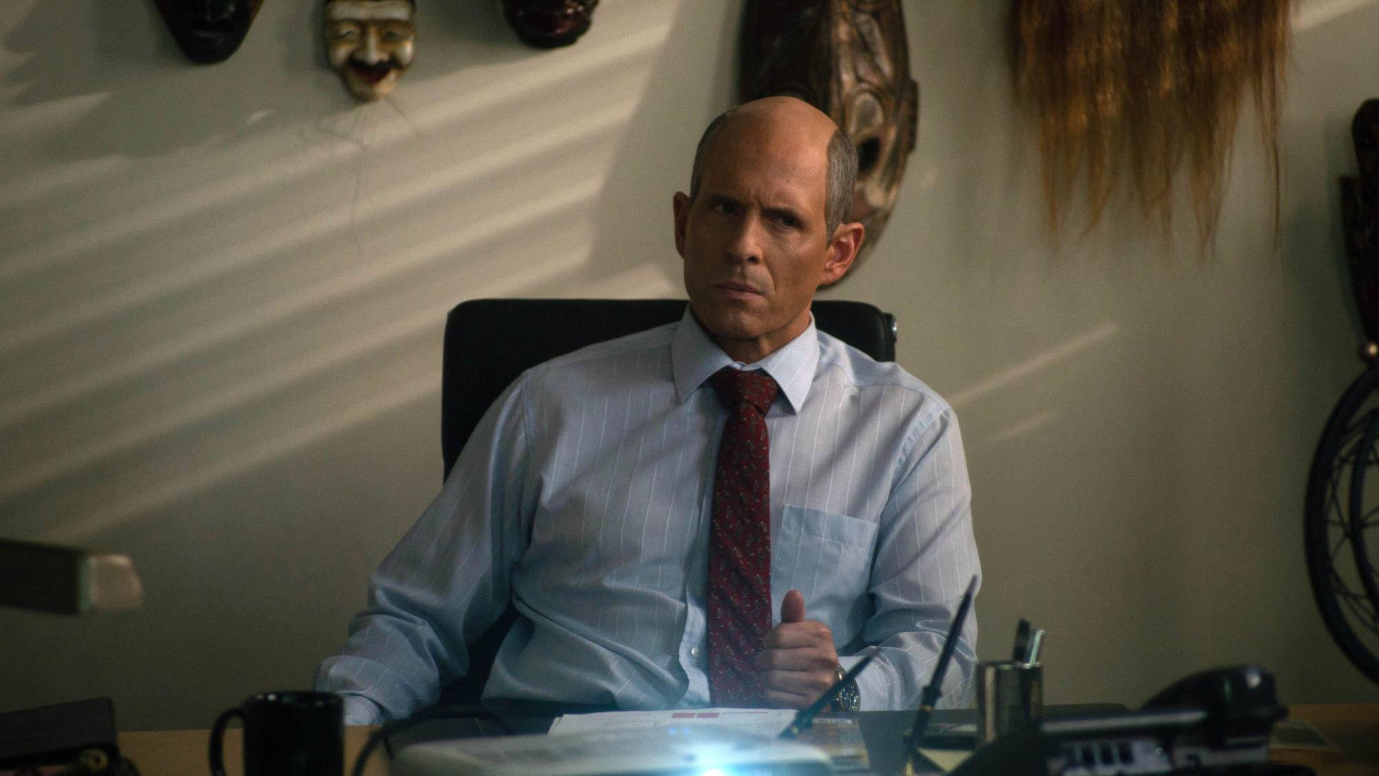 Glenn Howerton as Jim Balsillie in "BlackBerry"