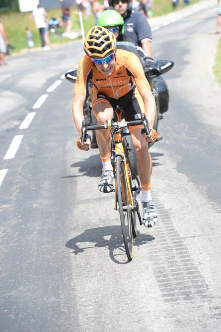 Igor Anton (Euskaltel-Euskadi) chased after Voigt but couldn't catch him.