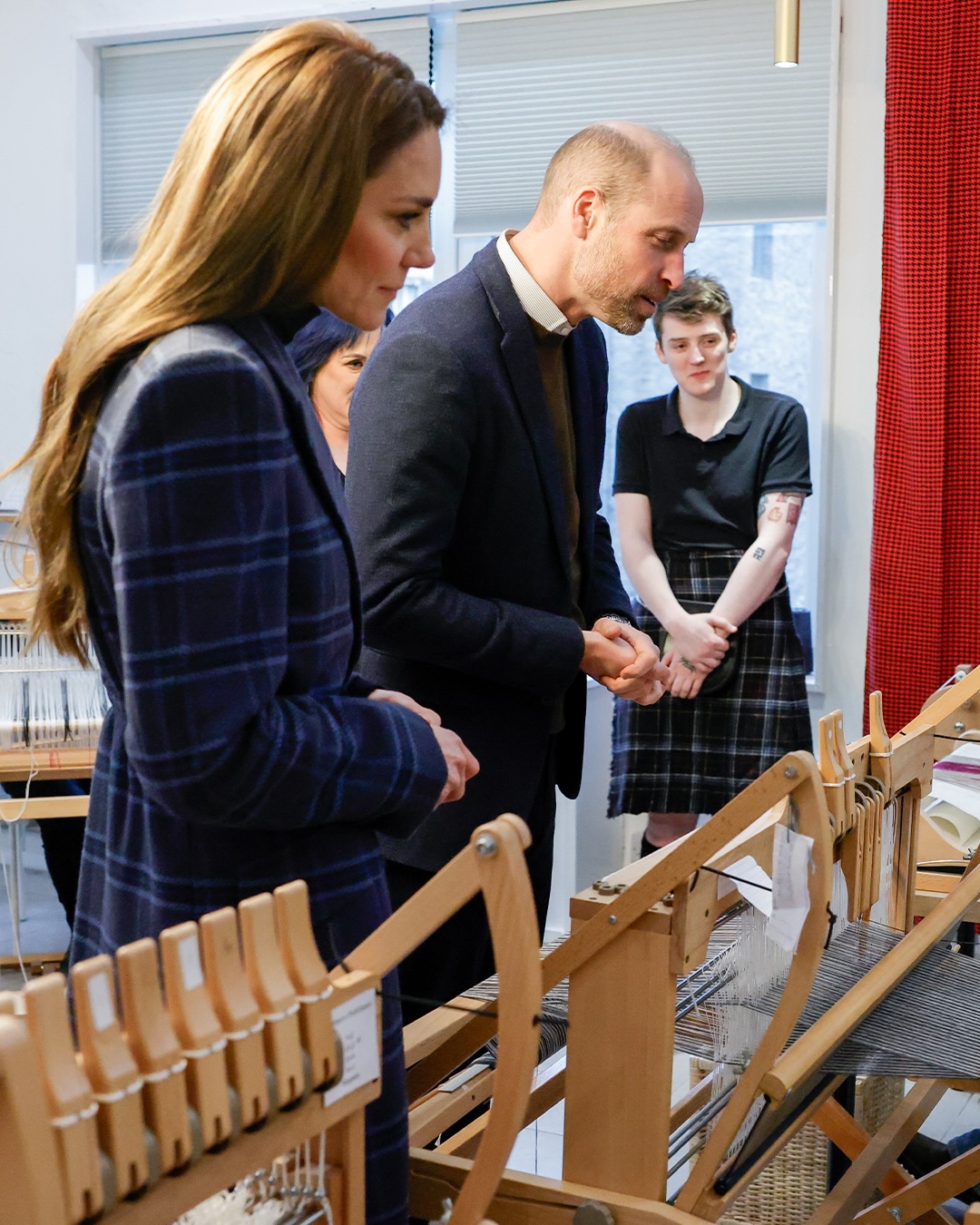The Prince and Princess of Wales visit Radical Weavers
