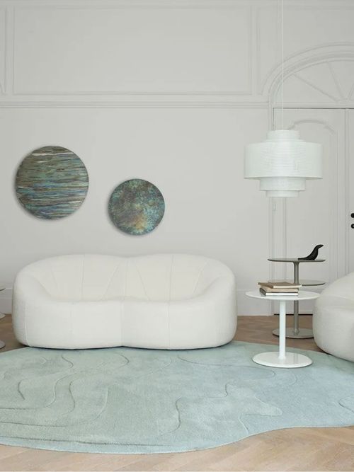 Ligne Roset Gavrinis 3 Rug in Grey Blue