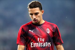 Ismael Bennacer of Ac Milan looks on before the Serie A match between Torino Fc and Ac Milan. Torino Fc wins 2-1 over AC Milan.