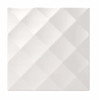 Studio Conran Ridge Glazed Ceramic White Gloss Wall Tile