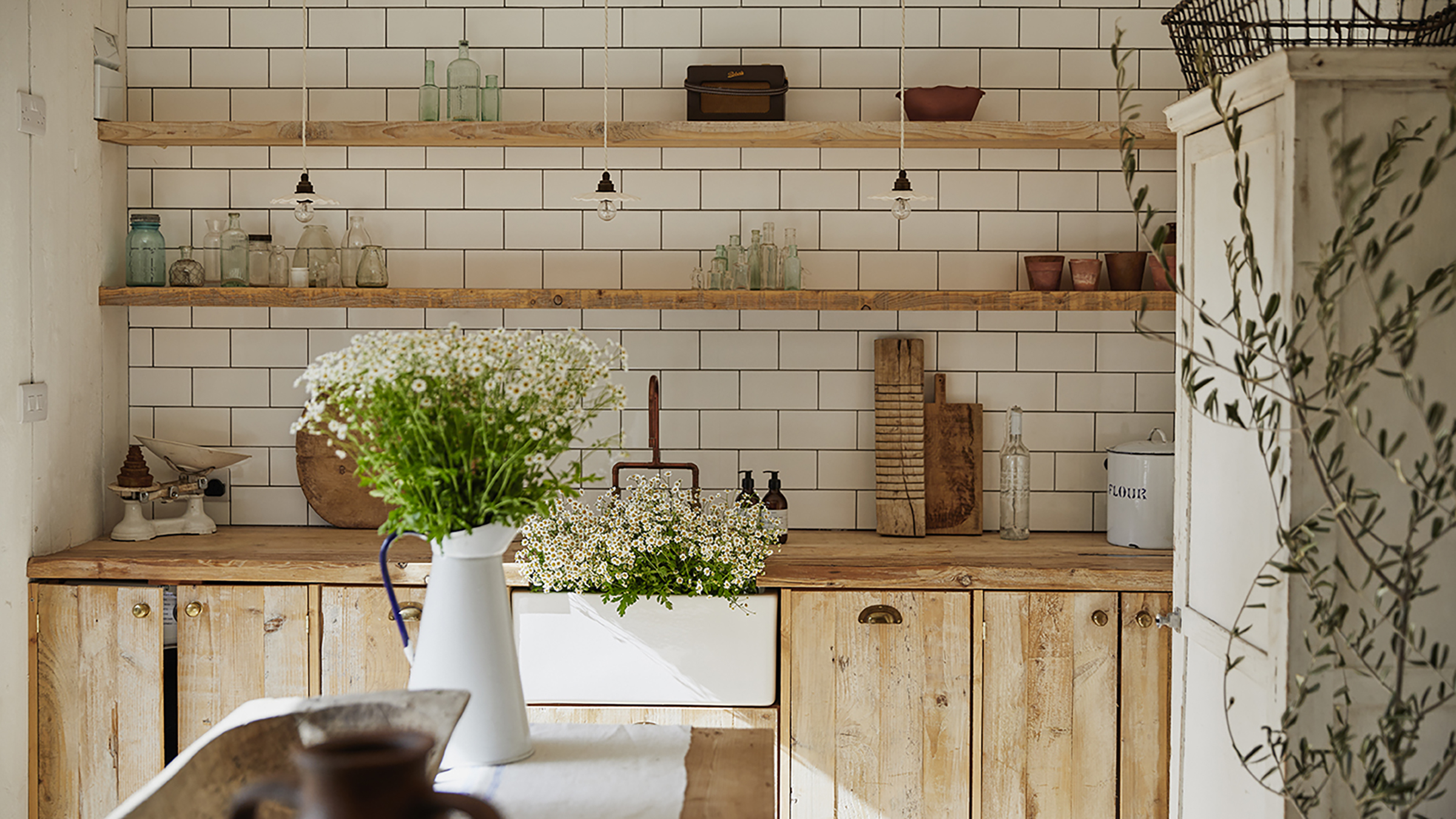 Light wood utility room