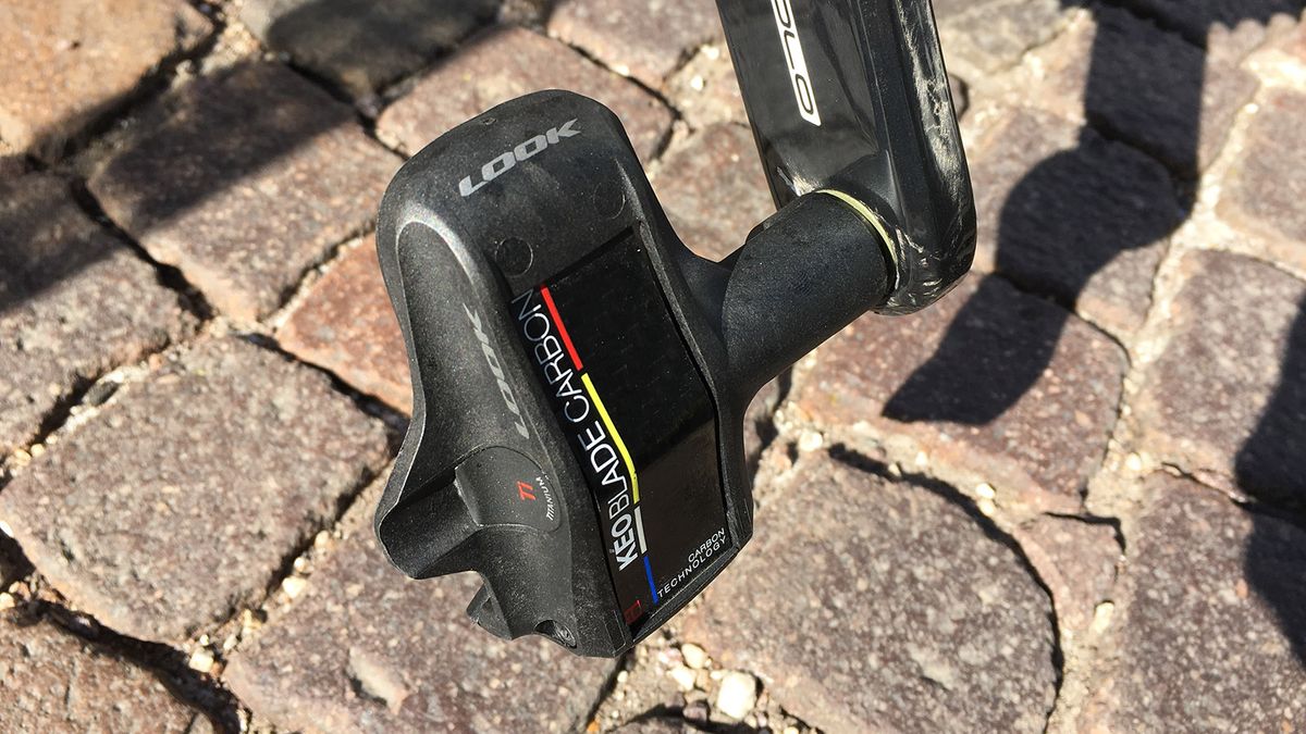 One of two non-Italian components on the bike are the Look Keo Carbon Blade pedals