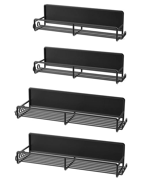 4 Pack Magnetic Fridge Shelf With Hooks