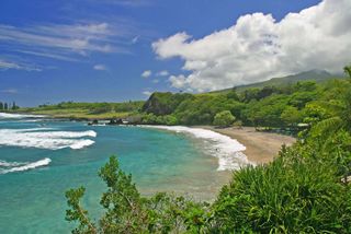 Hamoa Beach in Maui, Hawaii.