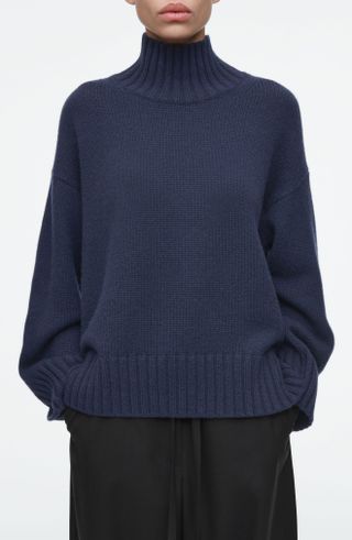 Pelican Cash Turtleneck Cashmere Sweater