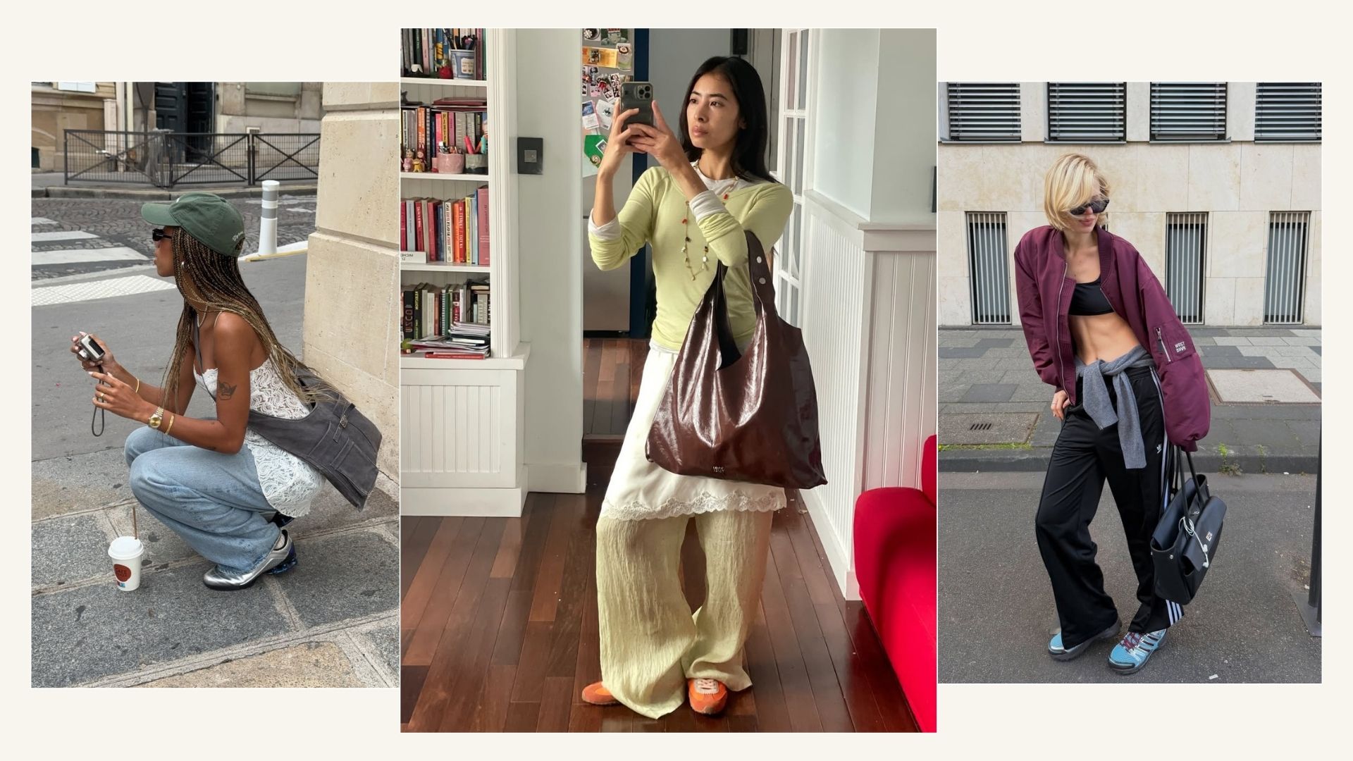 Influencers wearing summer 2026 trainer colours