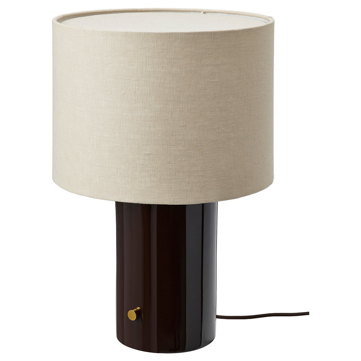 Halgatt Table Lamp - Dimmable Beige/brown Ceramic 49 Cm