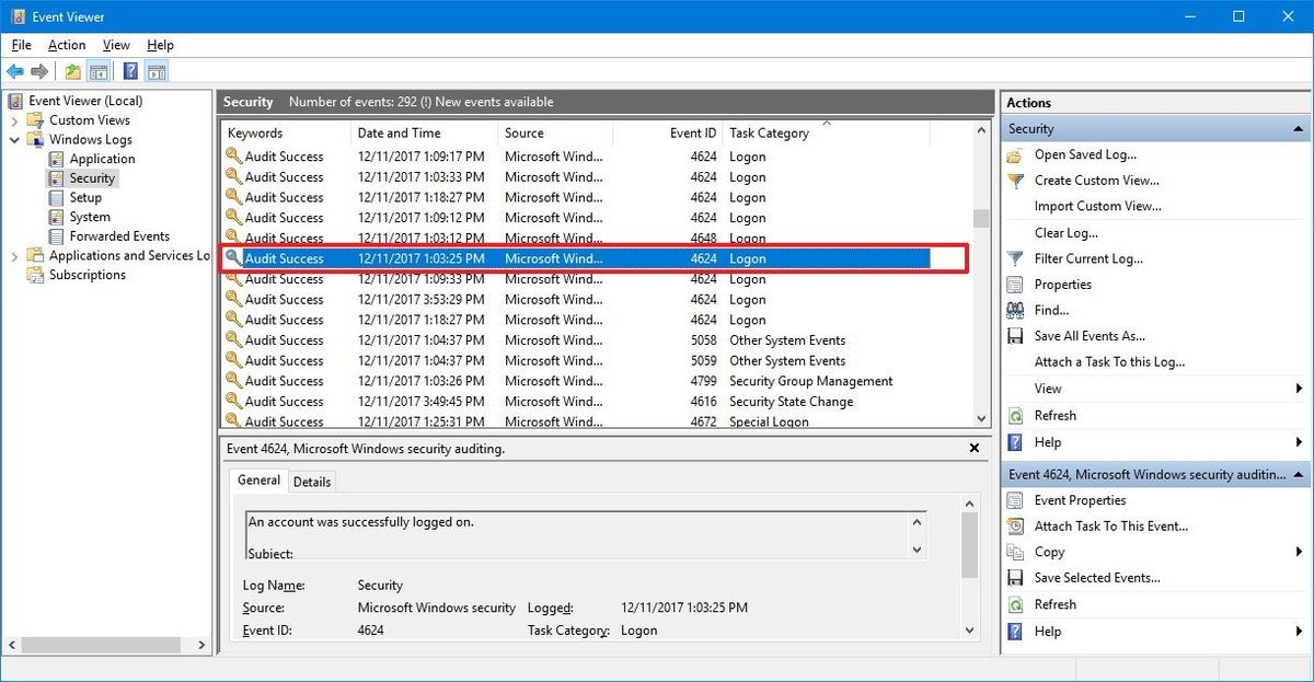 How to check if someone logged into your Windows 10 PC | Windows Central