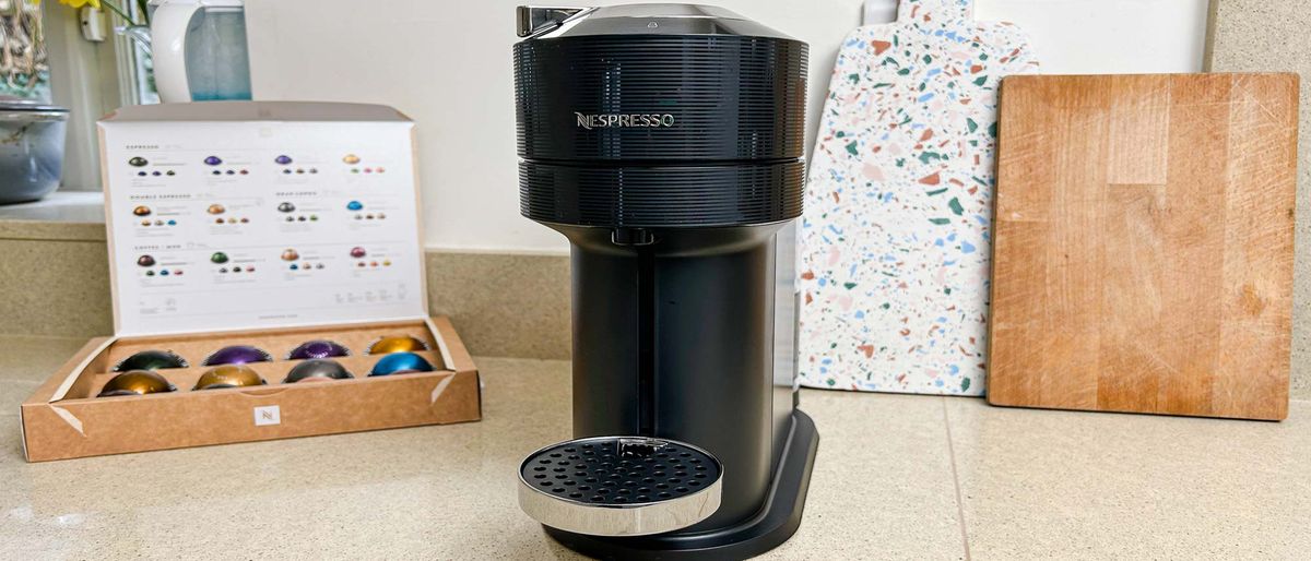 Nespresso Vertuo Next sitting on kitchen counter