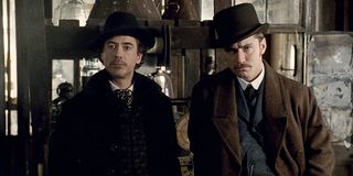 Robert Downey Jr. and Jude Law in Sherlock Holmes