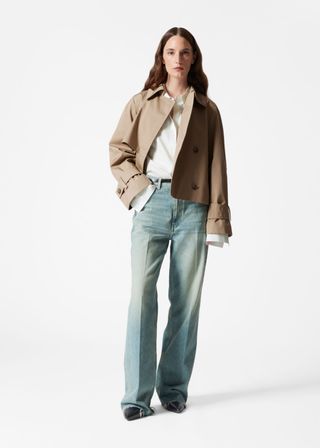 Casaco Curto Trench Coat