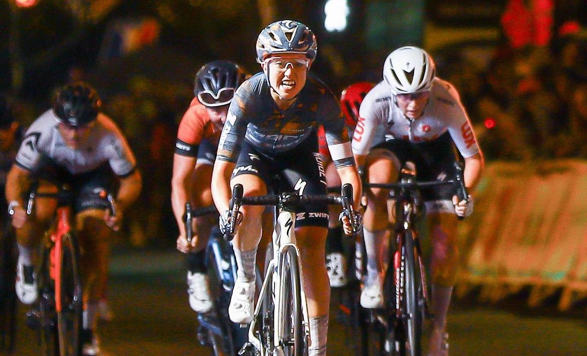 Skylar Schneider wins 2021 Littleton Twilight Criterium