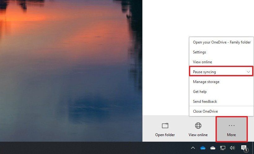 How to quickly pause and resume OneDrive file syncing on Windows 10 ...