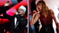Taylor Swift and Neil Tennant