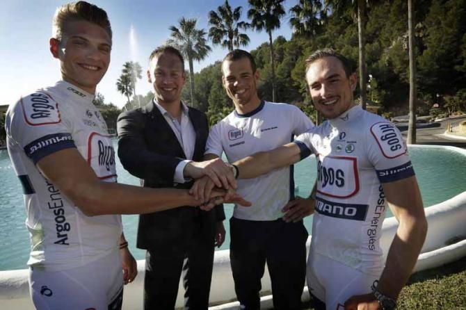 Marcel Kittel, Iwan Spekenbrink, John Degenkolb and Tom Veelers (Argos Shimano)