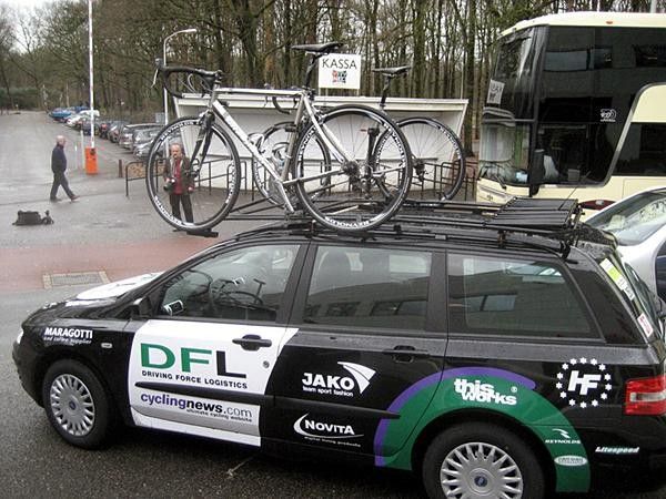 One of the team's new Fiat team cars