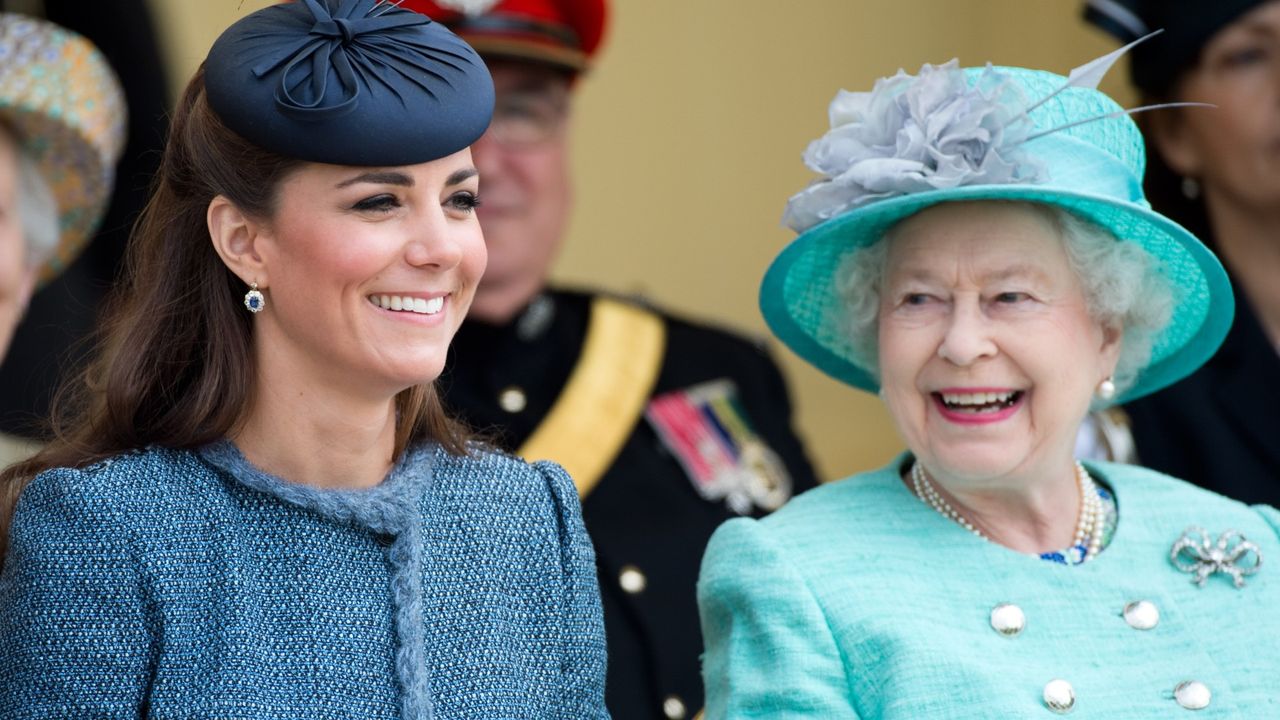 Queen Elizabeth and Kate Middleton