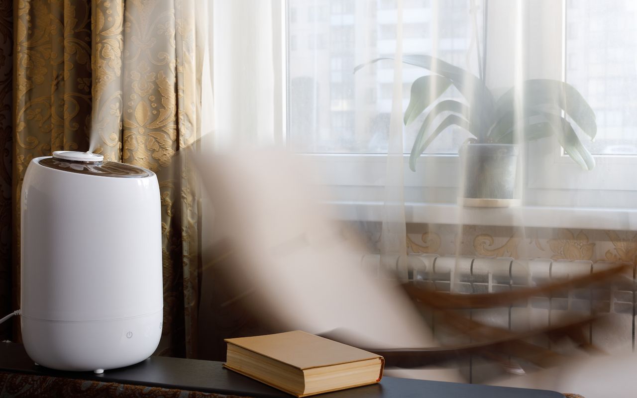 Dehumidifier in a room