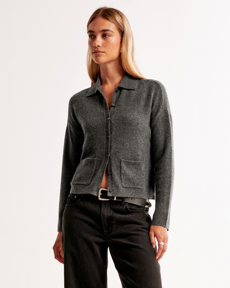 abercrombie, Collared Cardigan