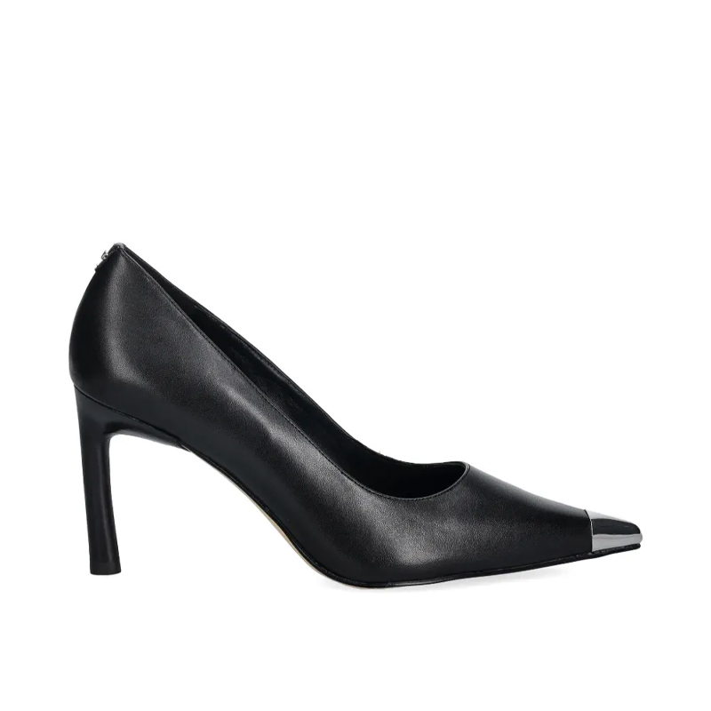 Michael Kors black court shoes with metal tips