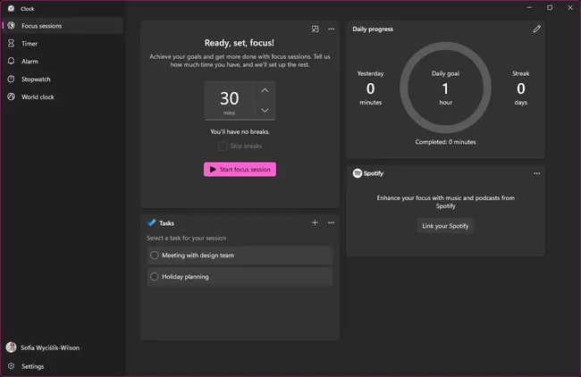 Focus Assist in Windows 11
