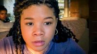 Storm Reid as a scared June in Missing