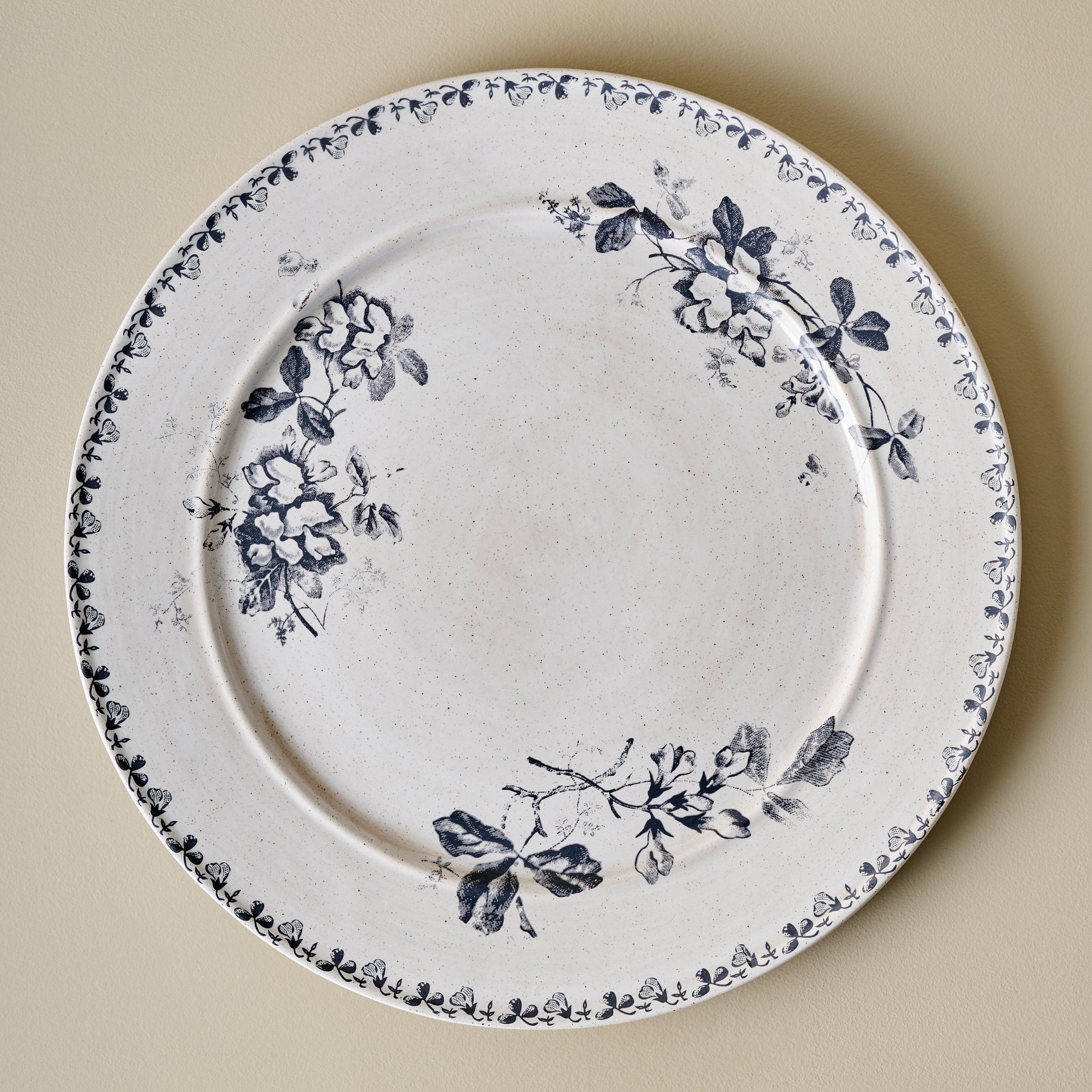 Heirloom Garden Navy Floral Plate - Dinner