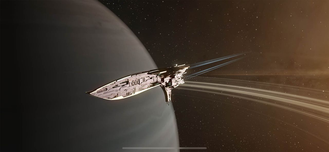 A still image from "EVE Echoes," a mobile MMO spin-off of "EVE Online" coming in August 2020.