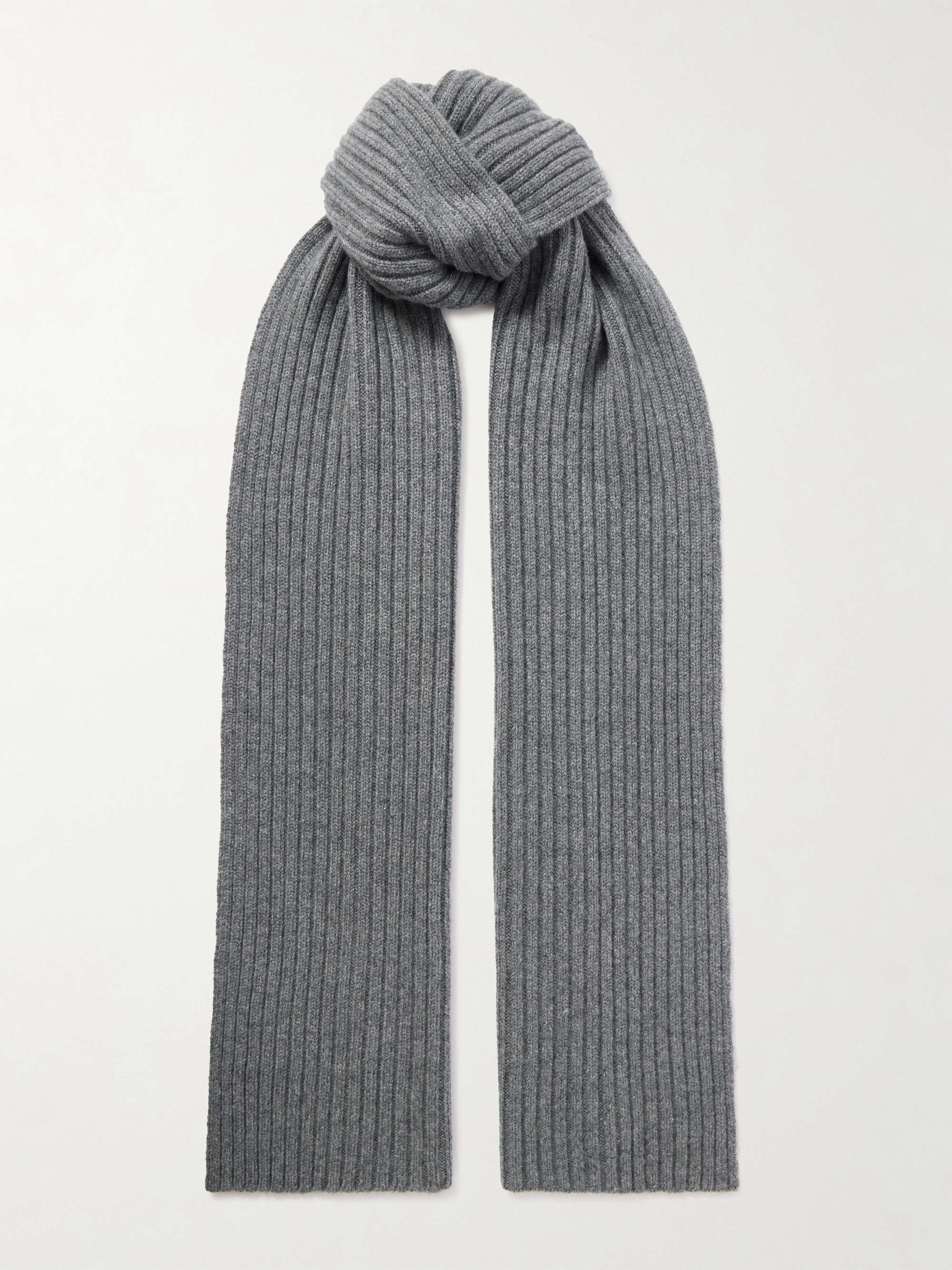 Nancy Ribbed Cashmere Scarf