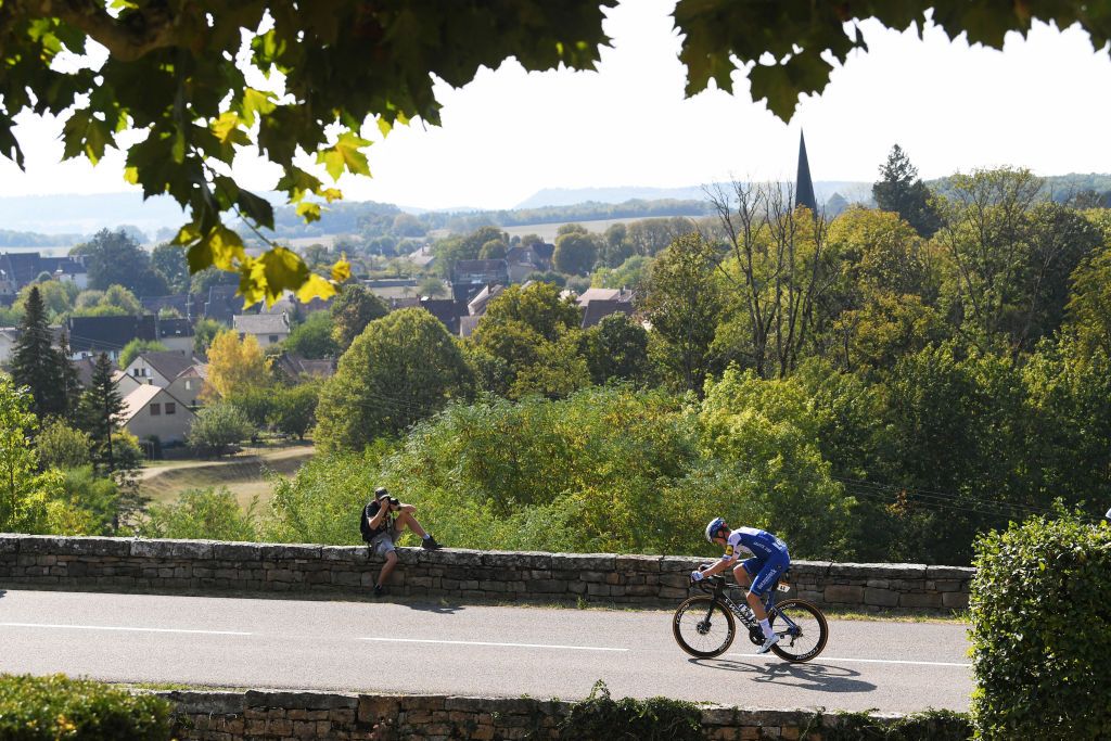 CHAMPAGNOLE FRANCE SEPTEMBER 18 Remi Cavagna of France and Team Deceuninck QuickStep during 107th Tour de France 2020 Stage 19 a 1665km stage from Bourg en Bresse to Champagnole 547m TDF2020 LeTour on September 18 2020 in Champagnole France Photo by Tim de WaeleGetty Images