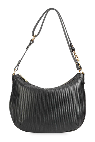 Best Woven Bags | GiGi New York Stevie Woven Leather Shoulder Bag