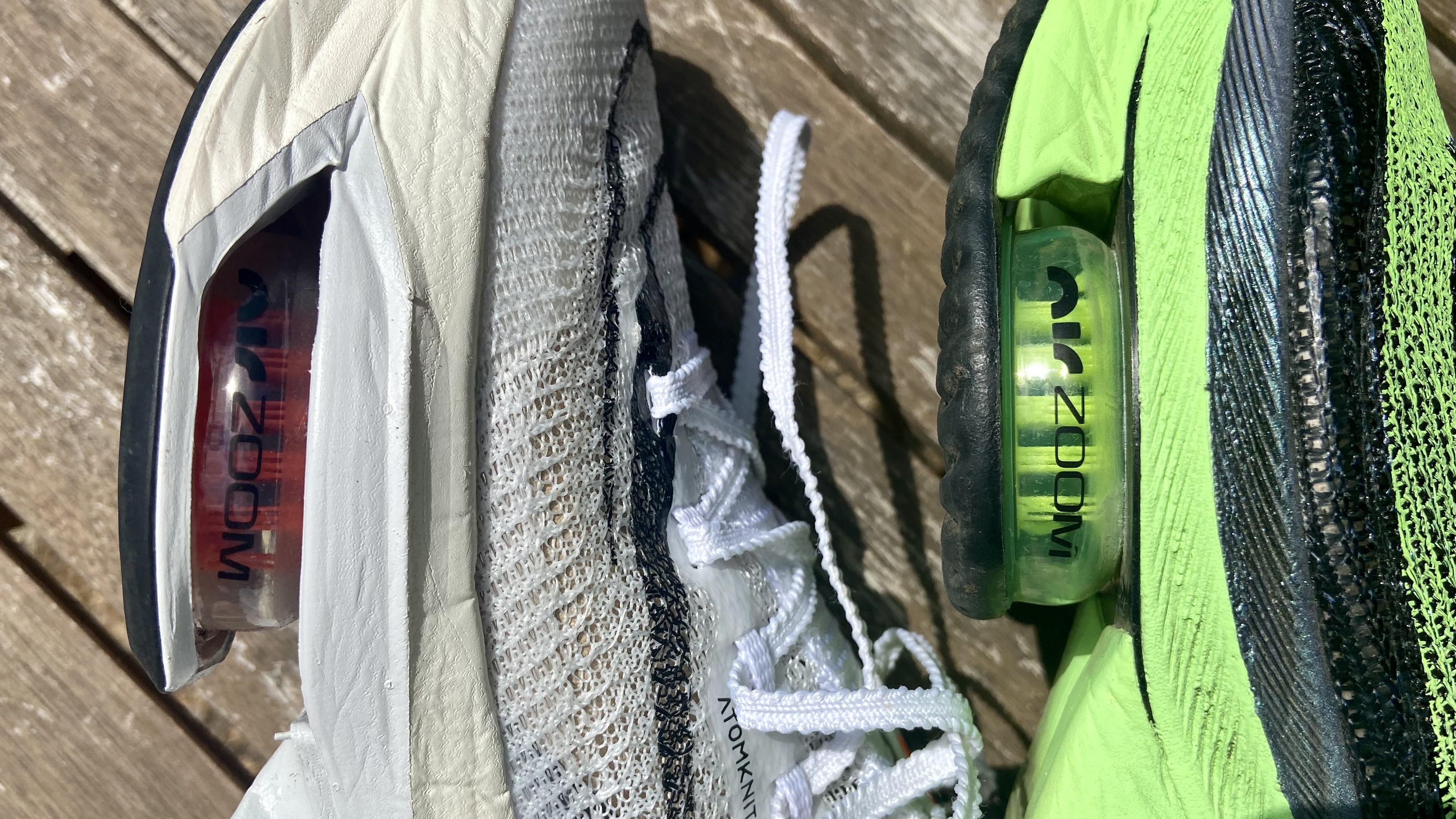 a picture of the zoom air unit on the Nike Air Zoom Alphafly Next% 2