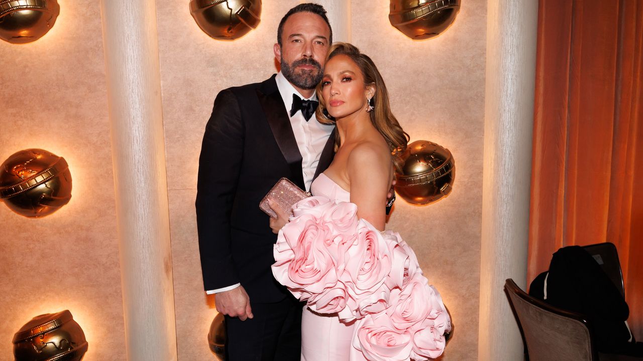 J-Lo Jennifer Lopez and Ben Affleck at the 81st Golden Globes 2024 in LA