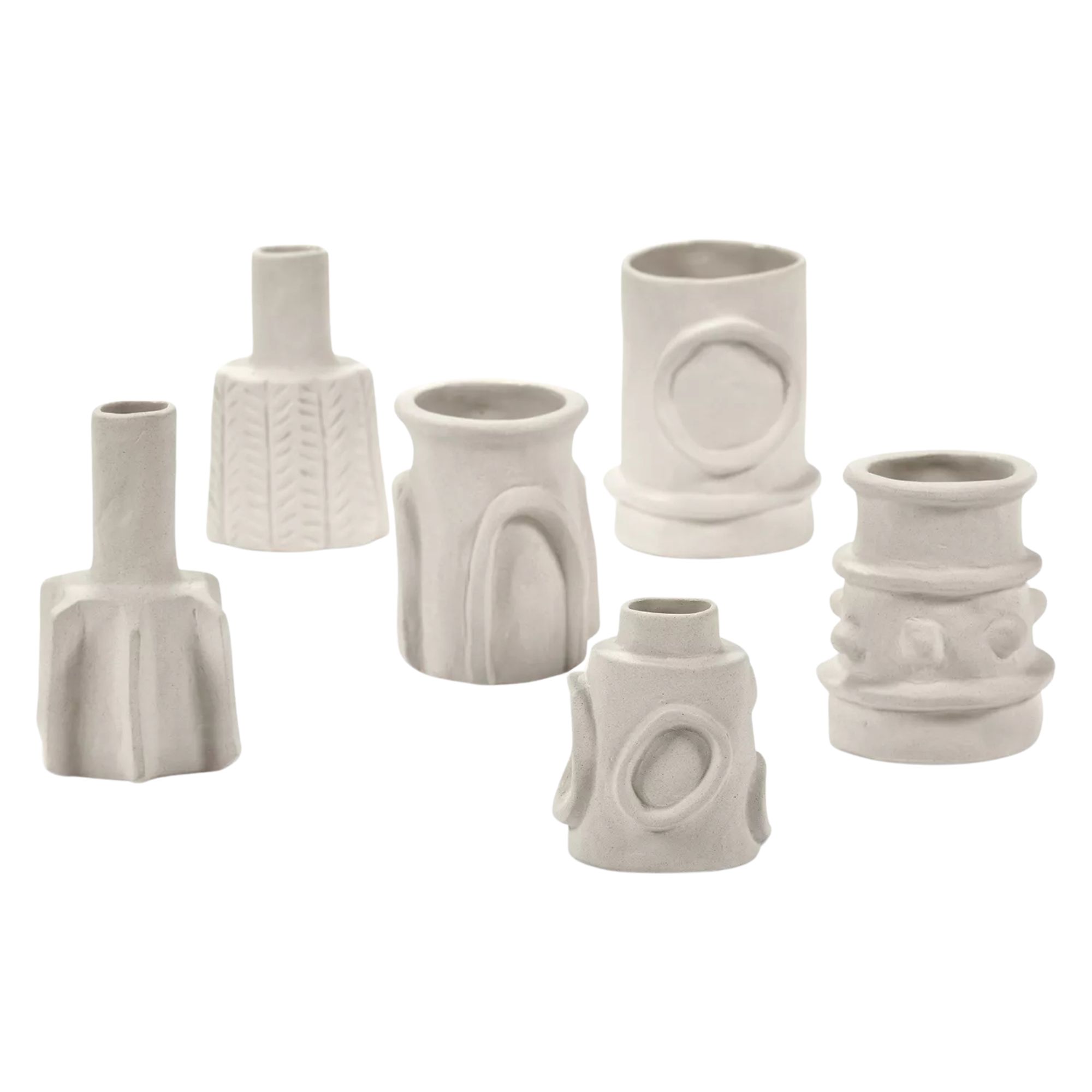 SERAX, Marie Michielssen Molly Stoneware Vases, Set of 6