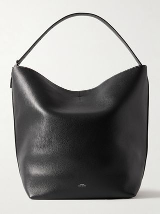 Textured-Leather Tote