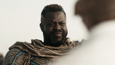 M'Baku squinting meeting Ben Grimm in Avengers: Doomsday's teaser 