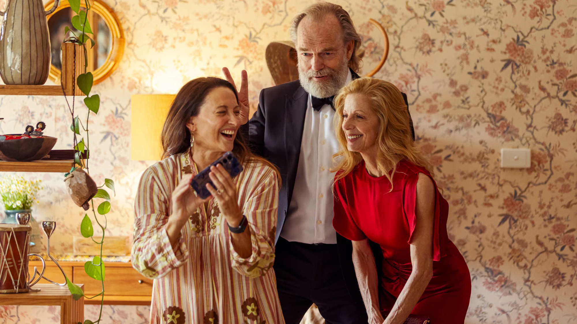 Georgie Parker as Rose, Hugo Weaving as Billy and Heather Mitchell as Dani 