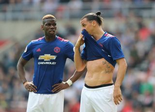Zlatan Ibrahimovic has kept in touch with Paul Pogba since leaving Manchester United