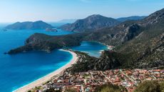 View on beach on Lycian Way,Turkey