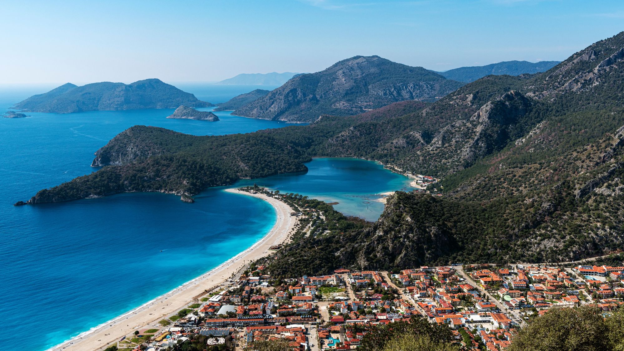 View on beach on Lycian Way,Turkey