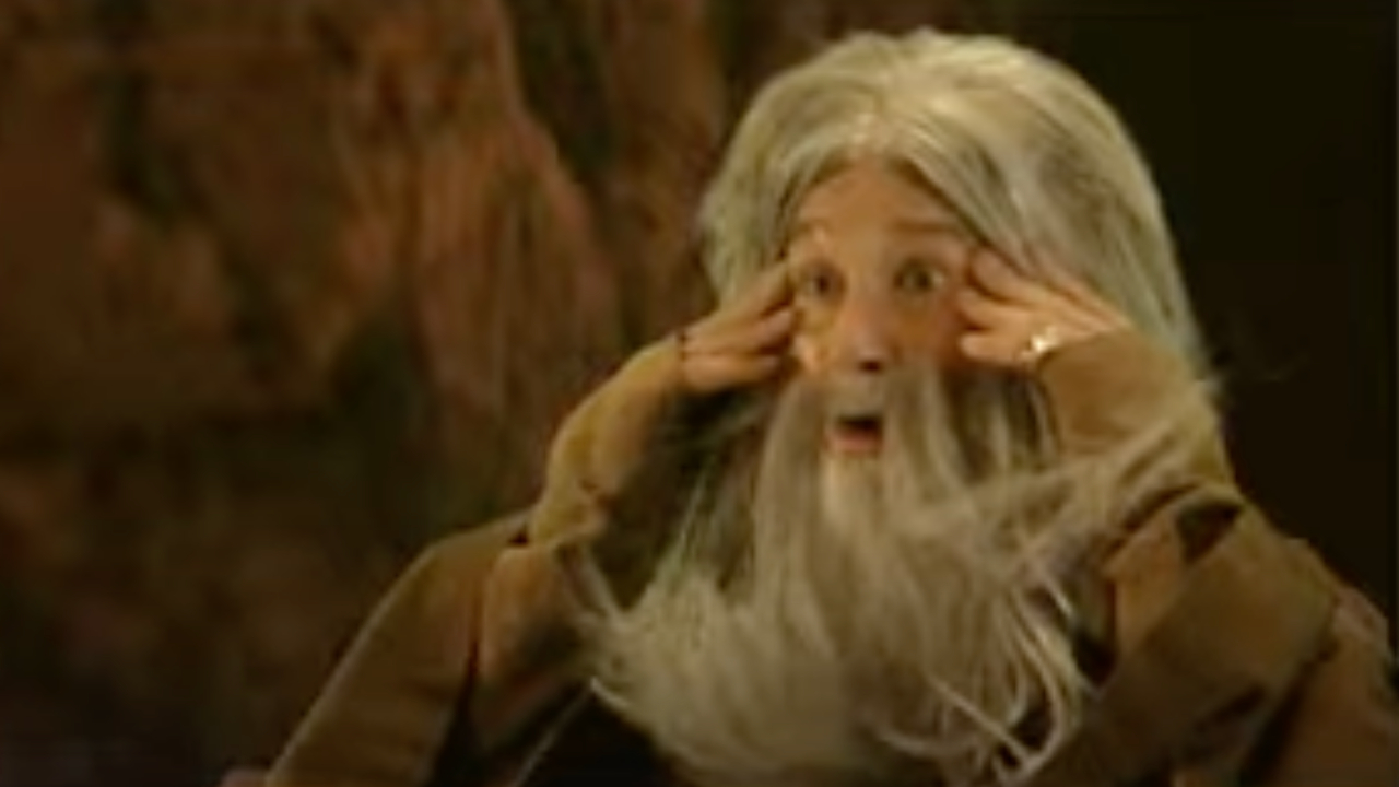 Ozzy Osbourne dressed as Gandalf from The Lord Of The Rings in 2003