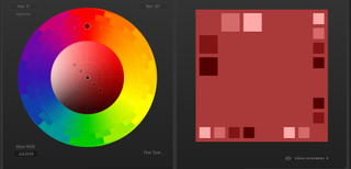 Paletton uses colour theory to present you with harmonious colour combinations