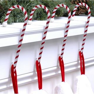 Candy Cane Classic Rope Stocking Holder